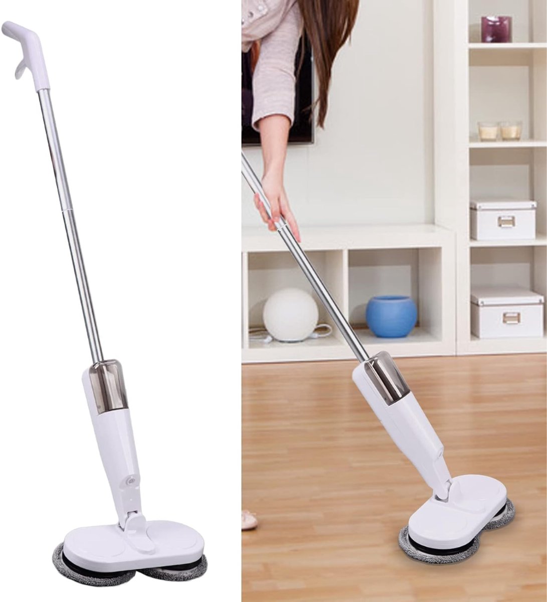 Allvia® Dweilsysteem Elektrisch - Dweilsysteem - Karcher Vloerreiniger - Wit - 20cm x 30cm x 111cm – foto 7