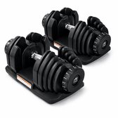 AJ-Sports Verstelbare dumbell set 2 x 40kg - 5 t/m 40kg - Gewichten - Dumbell Set - Gewichten set - Halterset - Fitness gewichten - Krachttraining - Fitness - Zwart