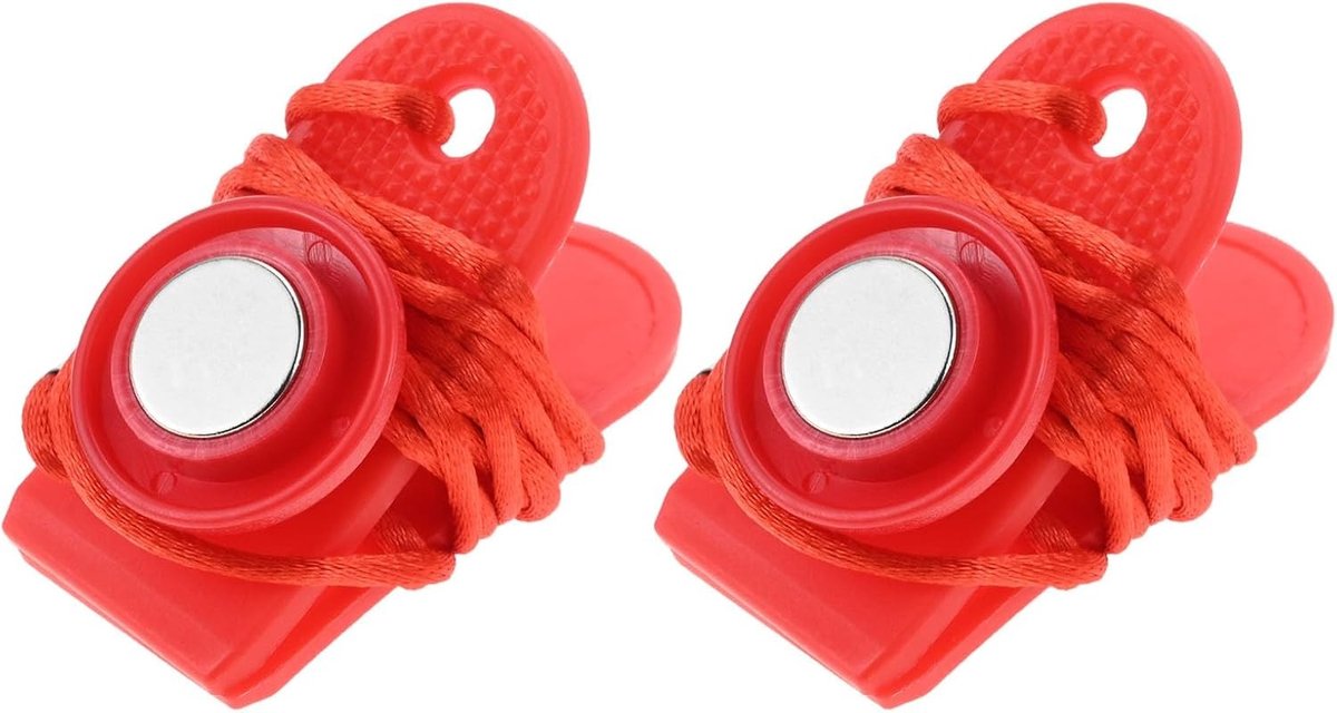 2 Stuks Veiligheidssleutel voor Loopband - Vervangende Sleutel met Magnetische Stop voor Fitnessapparatuur en Sportaccessoires