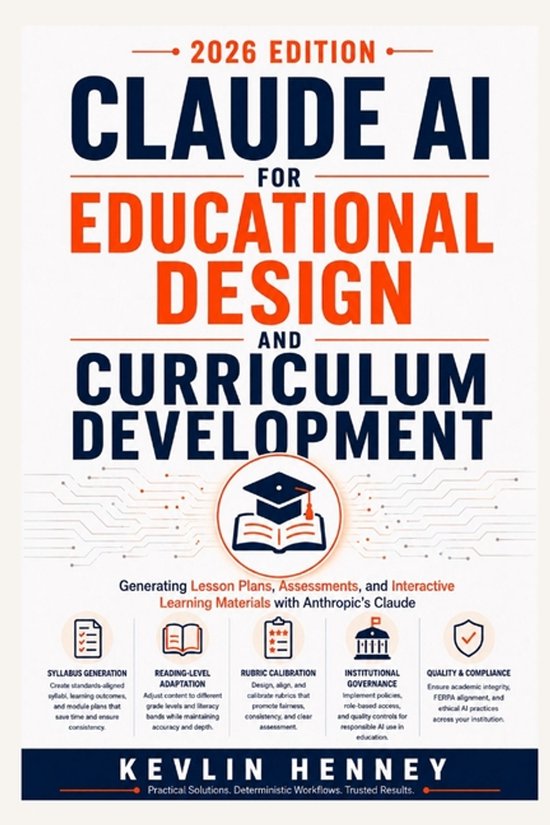 Boekomslag: 'Claude AI for Educational Design and Curriculum Development', 2026-editie door Kevlin Henney.