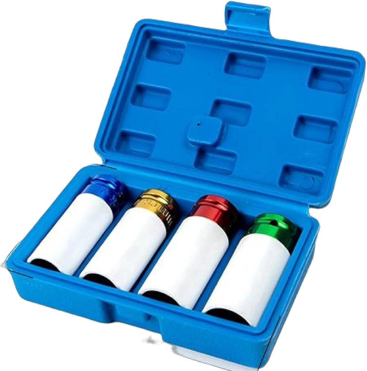 Velgen doppenset-krachtdoppenset 1/2"-Krachtdoppenset voor wielen- 17 19 21 22mm-4-delige set