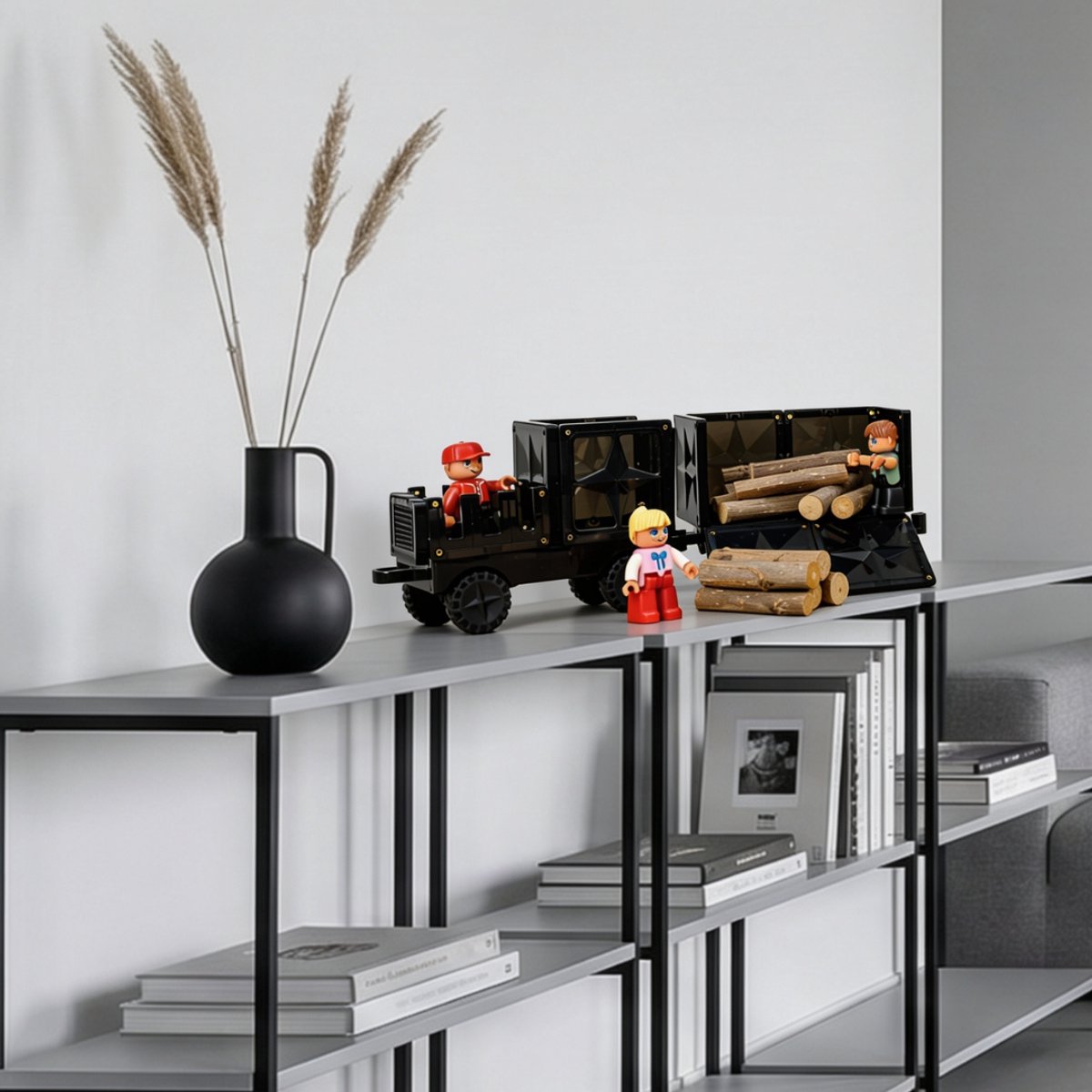 Coblo - Magnetic Tiles – Mini Figuren 4 stuks – Uitbreiding voor Magnetische Tegels – Montesorri Speelgoed - Magnetisch speelgoed – Vanaf 3 jaar — cadeau in Spellen & Speelgoed - foto 2