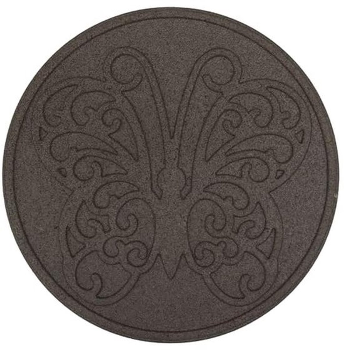 Butterfly Garden Stepping Stone - Gerecycleerde Rubber Tegels voor Buiten, Diameter 46 cm