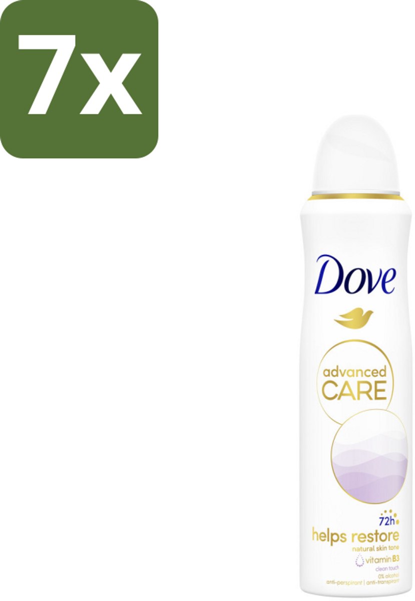 Dove – Deodorant Spray – Clean Touch – 150 ml - Bulkverpakking - 7 stuks