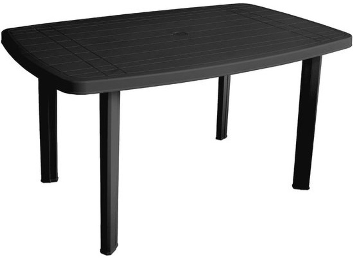 Antraciet Grijze Tuintafel Faro - 140x90 cm