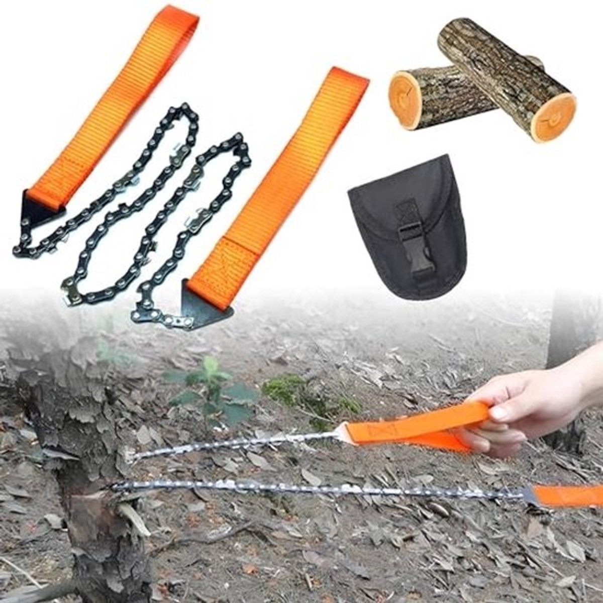 Draagbare Handkettingzaag voor Outdoor en Camping - Lichtgewicht en Efficiënt Snijgereedschap