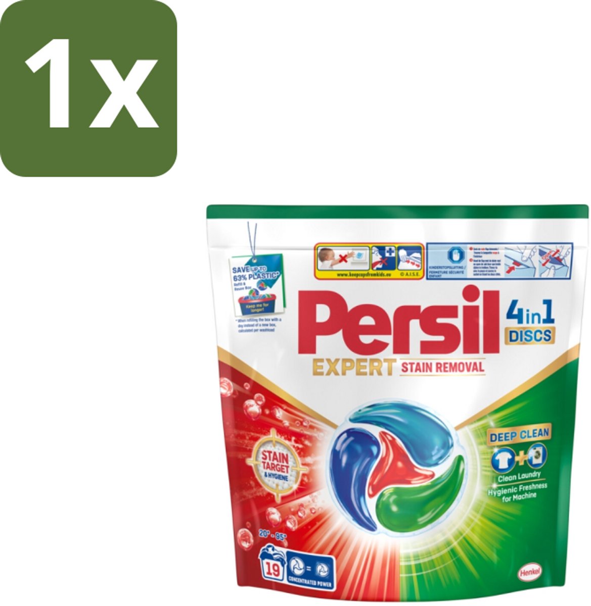 Persil - Wasmiddelcapsules - Discs Stain Removal - 19 Capsules - 1 stuk