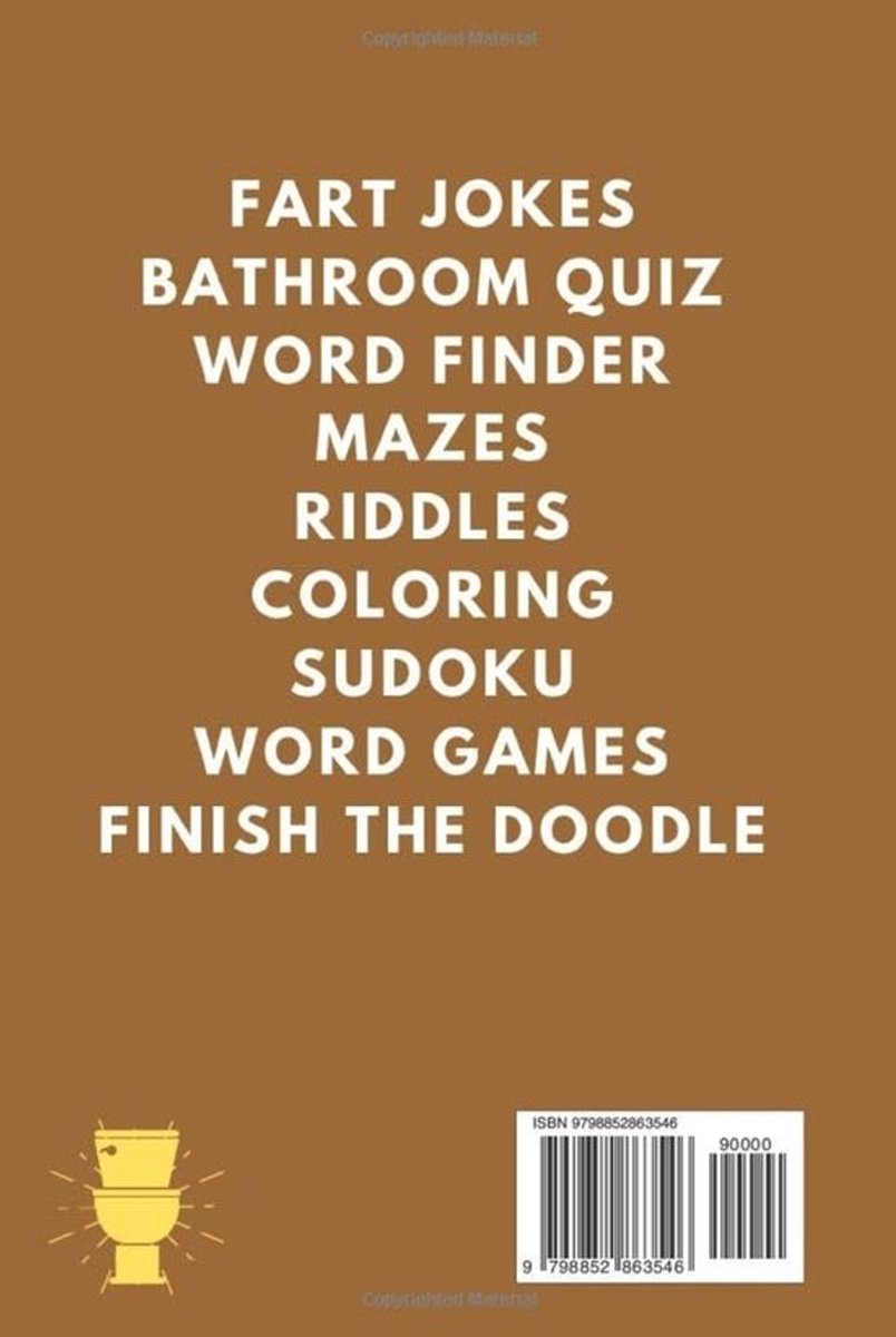 Activiteitenboek voor op de wc: Grappige feiten, toiletgrappen, puzzels en meer