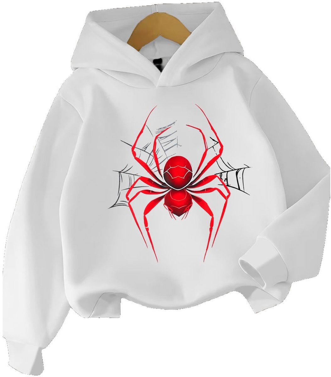 Currero Hoodie Jongens Warme Hoodie Met Capuchon Comfortabele Sweater Casual Trui Pullover Jongenstrui 11-12 Jaar Wit