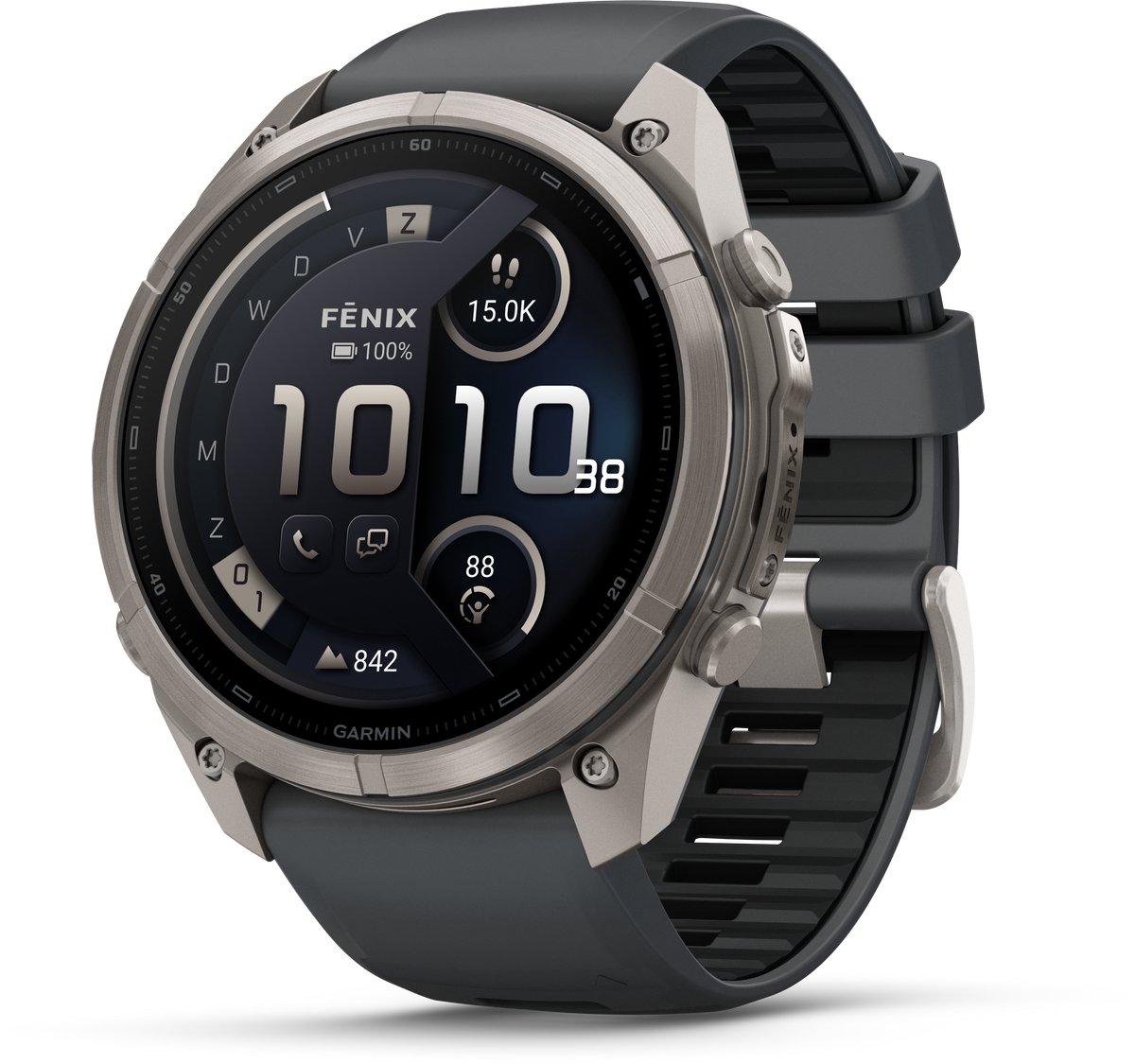 Garmin fēnix 9 Pro InReach/LTE - 51 mm - Multisport GPS-Smartwatch - 1.5" AMOLED-scherm - Titanium behuizing - Tot 31 dagen batterijduur thumbnail 3