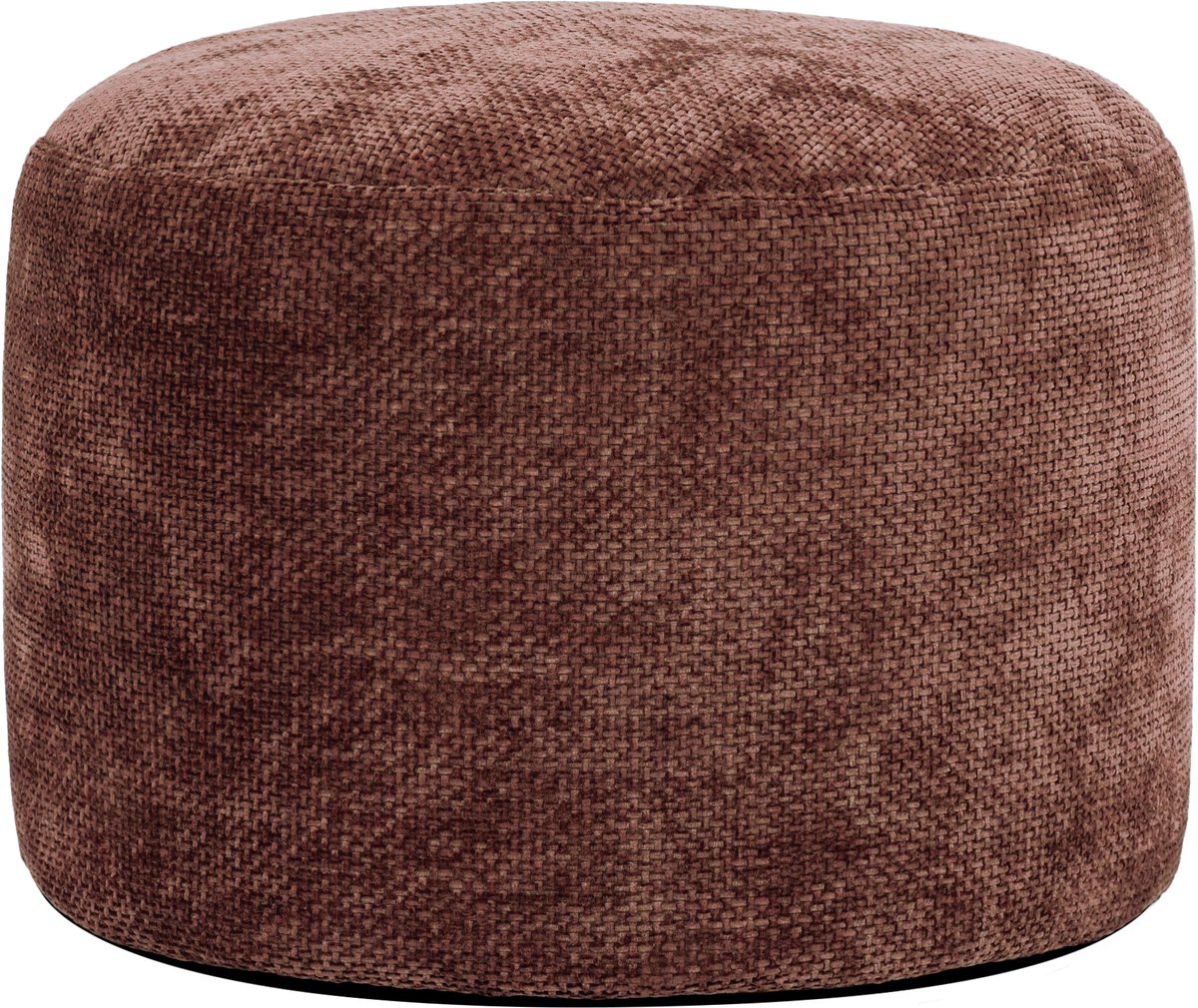icon - Milano Poef - Ronde Zitzak Hocker - Chenille - Bordeaux