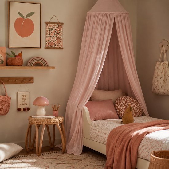 Deryan Baby Klamboe Vintage 245cm - kinderklamboe - Hemeltje - Pink — afbeelding 5