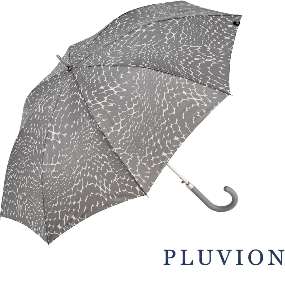 Pluvion - dames storm paraplu Stones - grijs - windproof