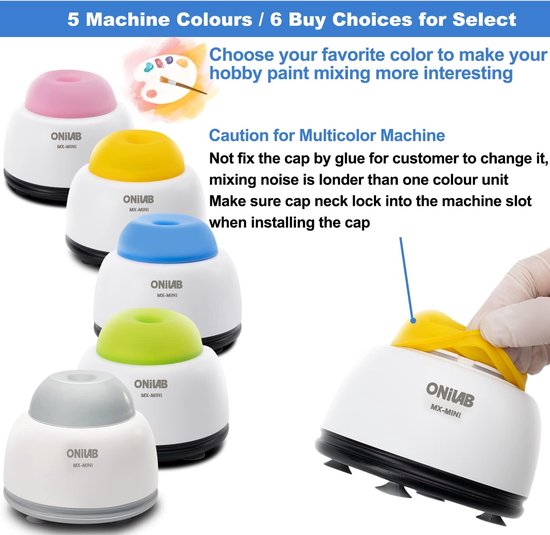 Mini Vortex Mixer - Laboratorium Schudder - Vloeistoffen Mengen - Touch Functie - Compact Formaat - Blauw — afbeelding 4