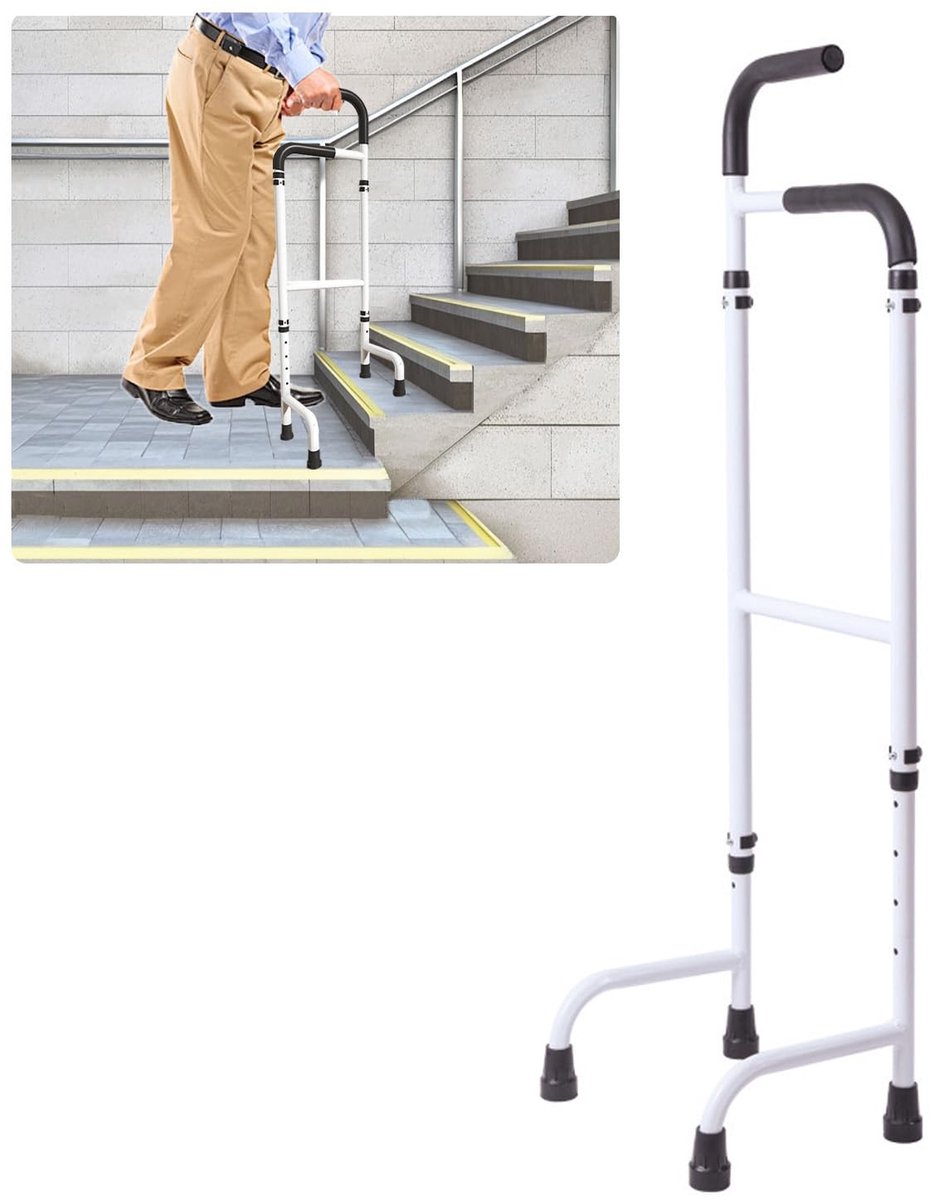 Solidchoice - Aluminium Trapklimhulp met Verstelbare Hoogte 76-117 cm
