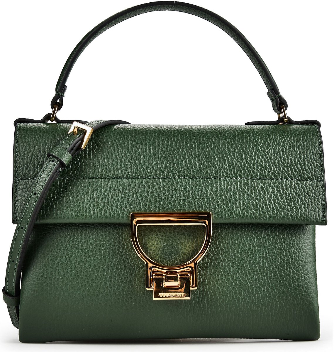 COCCINELLE Leren handtas schoudertas Arlettis Handbag Garden Green groen