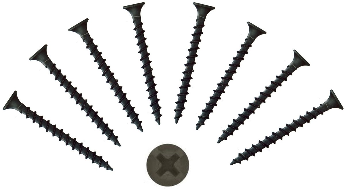 Verzinkte Spaanplaten Schroeven 3,5x55mm - 100 Stuks