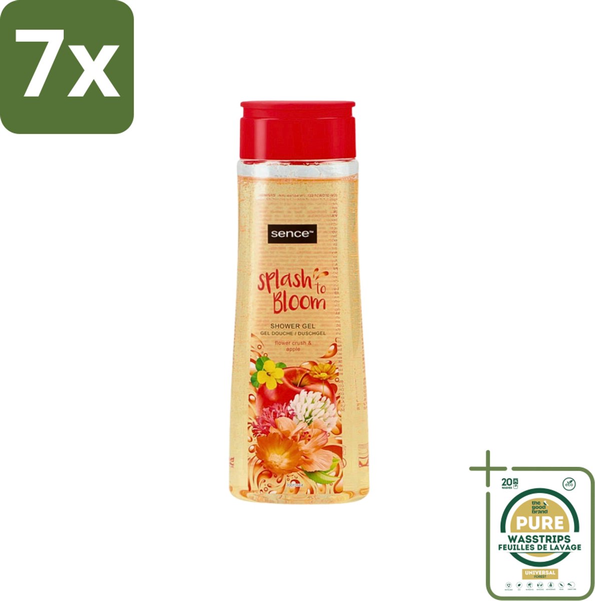 7 x Sence - Body-X Twilight Amber - Douchegel - Voor Vrouwen - 500 ml - Grootverpakking - Douchegel Voor Vrouwen - Fruitige Geur - Bloemige Geur - Douchegel Voor Dagelijkse Gebruik - Verzorgende Douchegel