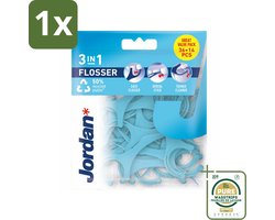 Jordan 1 x Flosser 3-in-1 50 per verpakking- 3-in-1 Flosser - Mondhygiëne - Flosdraad - Tandenstoker - Tongschraper - 50 stuks