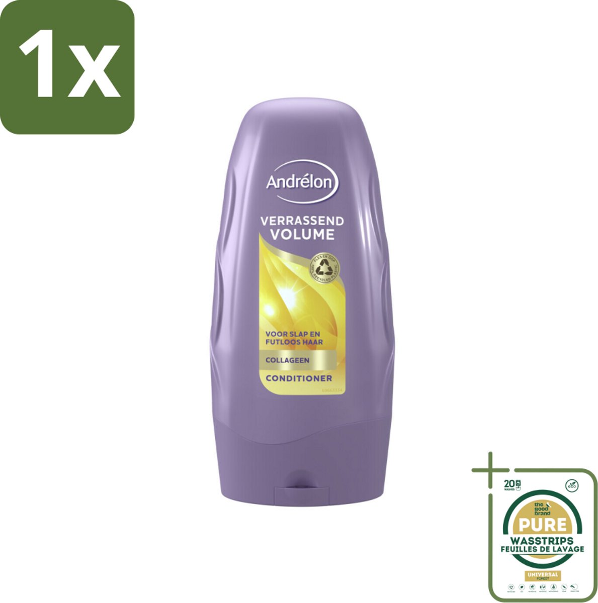 1 x Andrélon Conditioner Verrassend Volume 250 ml- Volume - Haarkleur - Haartype - Haartoevoeging - Haartoevoeging