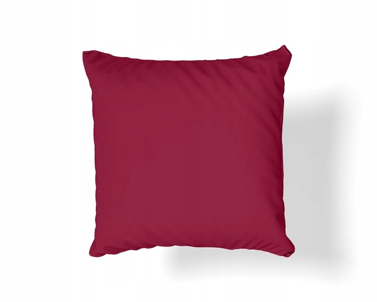 Katoenen satijnen kussensloop 40x40 cm bordeauxrood