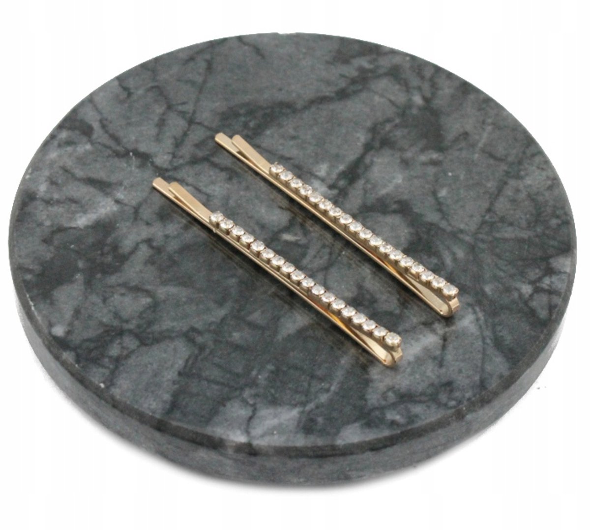 Gouden Haarspelden met Kristallen - 2 Stuks
