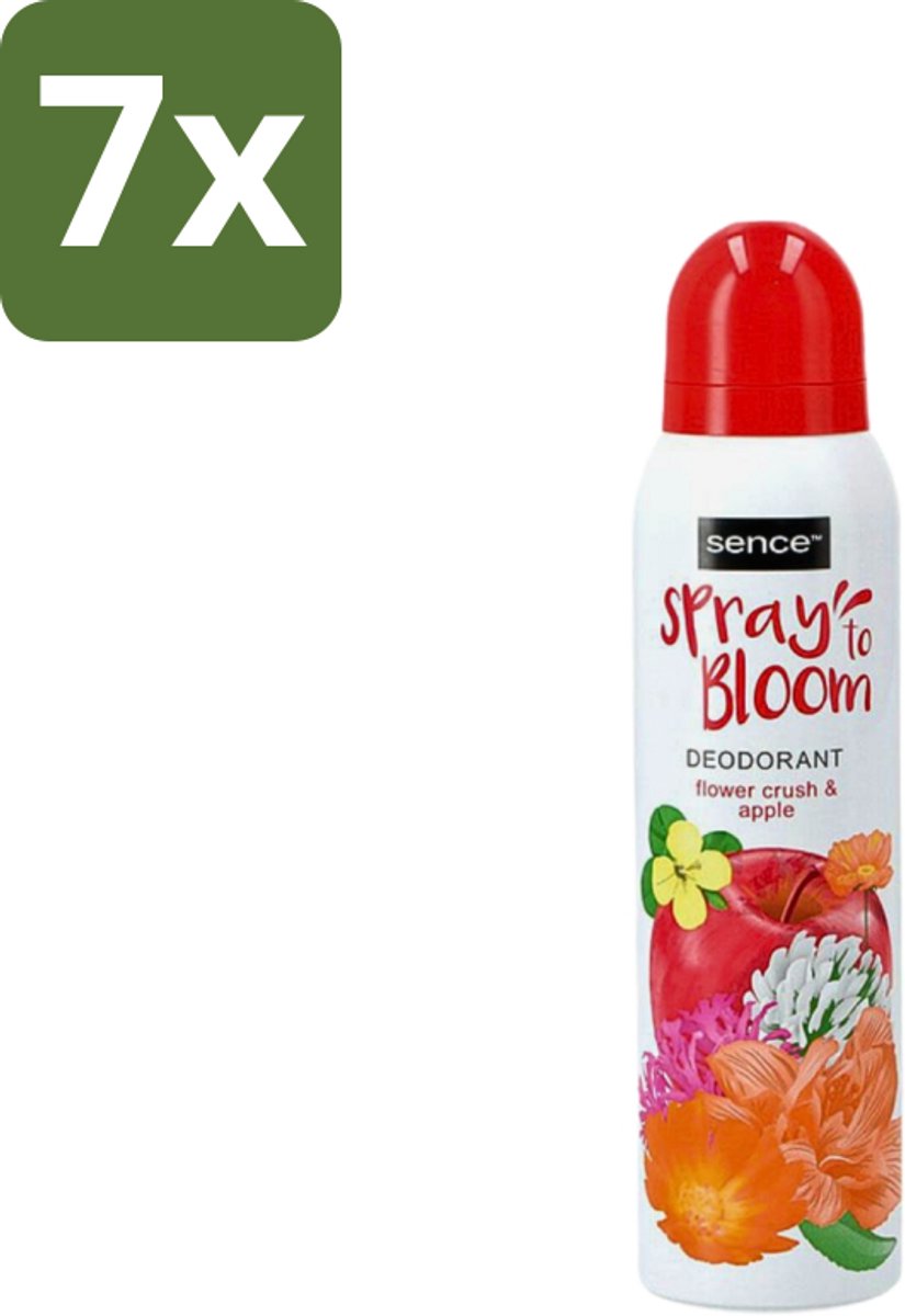 7 x Sence - Body-X Women - Deodorant - Spray - 150 ml - Deodorant Spray - Frisheid - Fruitige Geur - Bloemige Geur - Zweetbescherming