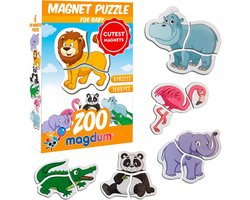 Magdum Dierenmagneten voor kinderen 6 Dierentuin Magnetische Puzzels 18 PCS - ShopVlot