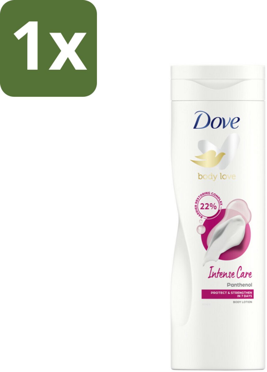 1 x Dove - Bodylotion - Intensive - Verzorgend en hydraterend - 400 ml - Bodylotion - Droge Huid - Hydratatie - Verzorging - Zachte Huid