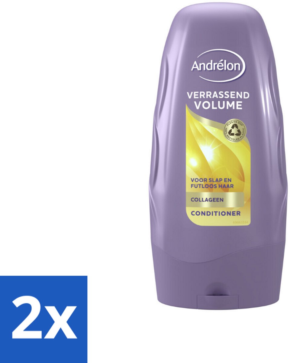 2 x Andrélon Conditioner Verrassend Volume 250 ml - Volume - Haarkleur - Haartype - Haartoon - Haartype