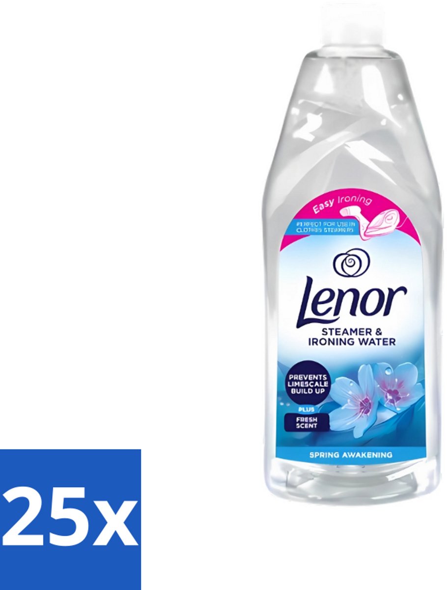 25 x Lenor - Strijkwater - Spring Awakening - Textielverfrisser - 1000 ml - Strijkwater - Textielverfrisser - Wasgoed - Frisheid - Kleding