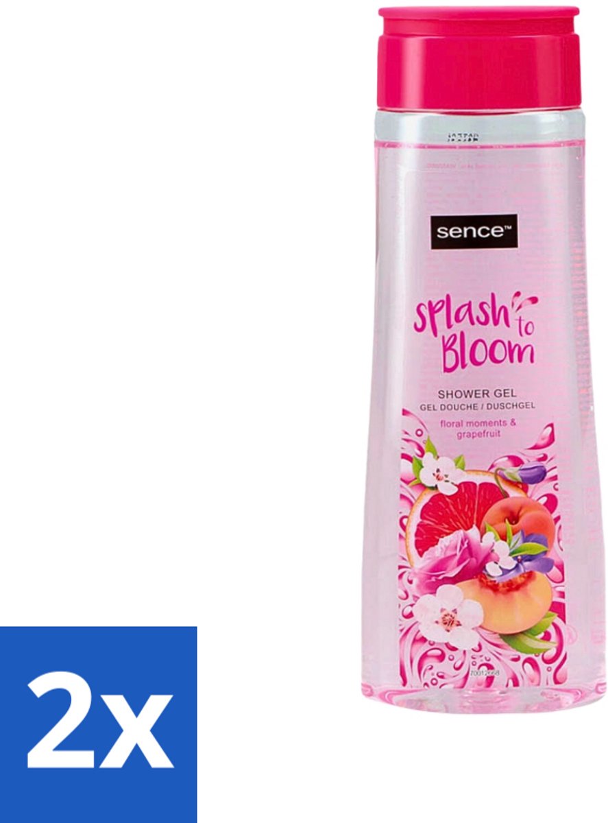 2 x Sence - Floral Moments & Grapefruit - Douchegel - Fris & Fruitig - 300 ml - Douchegel - Grapefruit - Bloemige Geur - Fris - Fruitig