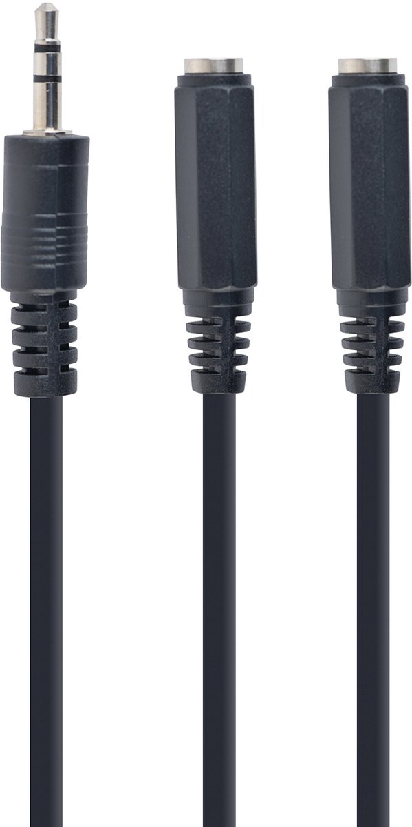 gembird 3,5 mm Audio-Splitterkabel, 10 cm, zwart