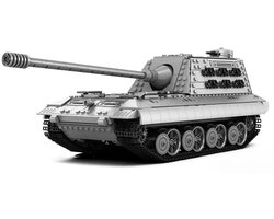 Reobrix 77037 E100 Tank bouwset | World of Tanks | WW2 Classic army auto constructie modelbouw | Technisch educatief militair & leger speelgoed creator bouwpakketten voor kinderen & volwassenen | Geschikt voor Lego | Bouwdoos met 1498 bouwstenen