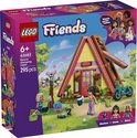 LEGO Friends 42682: Natuur Glamping Cabin, 295 onderdelen, met speelgoed huisje, fiets, poppetjes en accessoires.