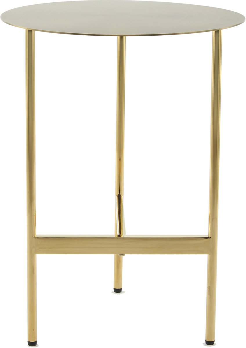 Padiro ronde bijzettafel Ø 40 x 54 cm - goud - Modern Art-Déco Glamour Look - roestvrij staal