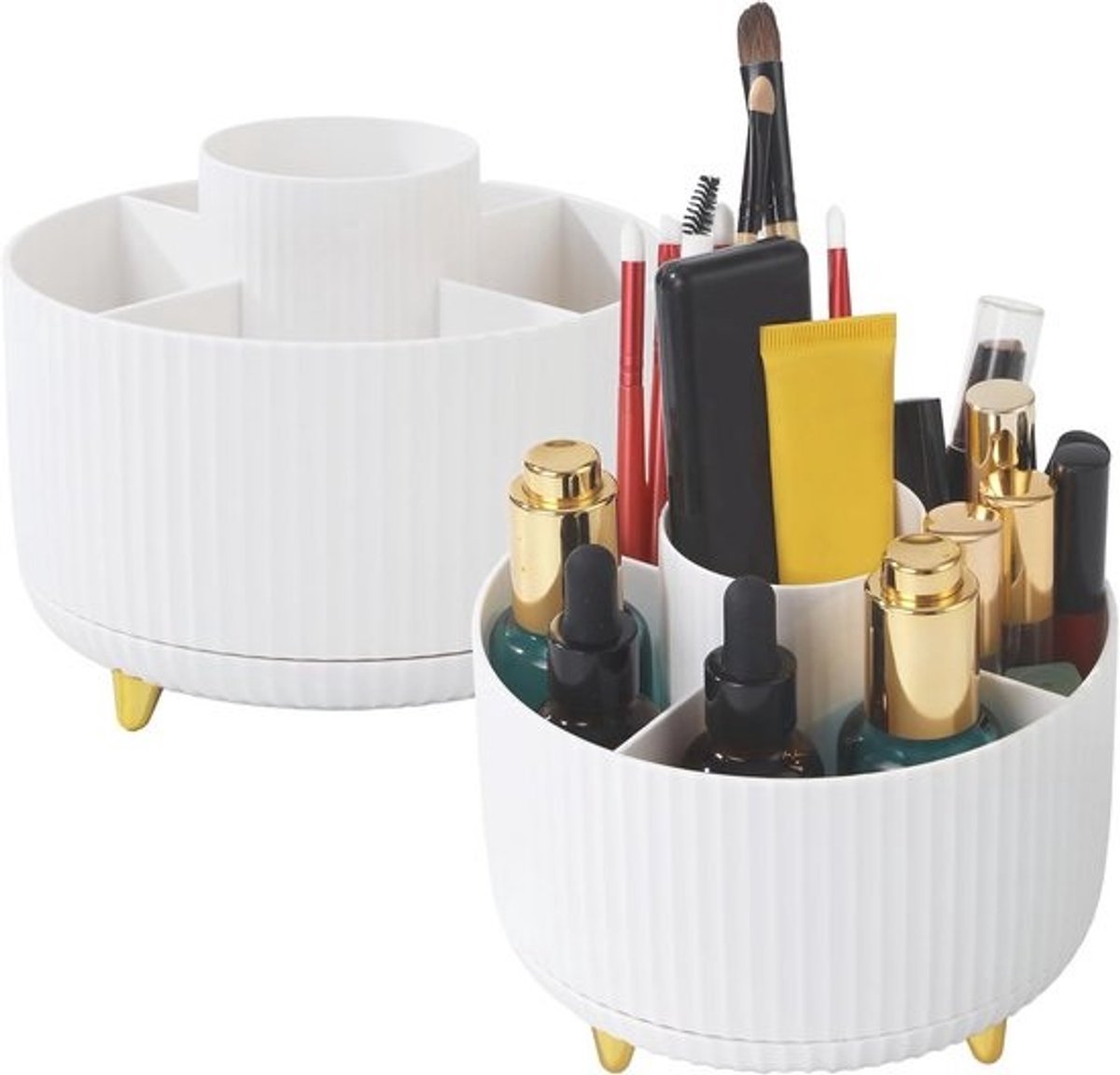 360° Draaibare Cosmetica Make-up Organizer - 2 Stuks voor Ruimtebesparende Decoratie