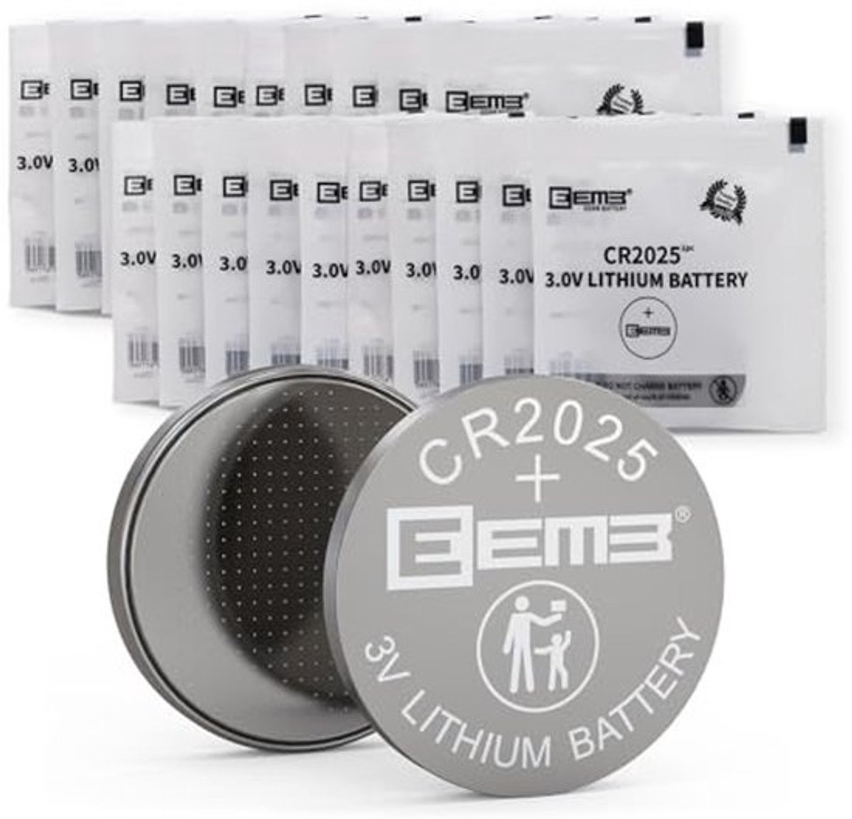 20-Pack CR2025 Knoopcelbatterijen 3V voor Diverse Toepassingen
