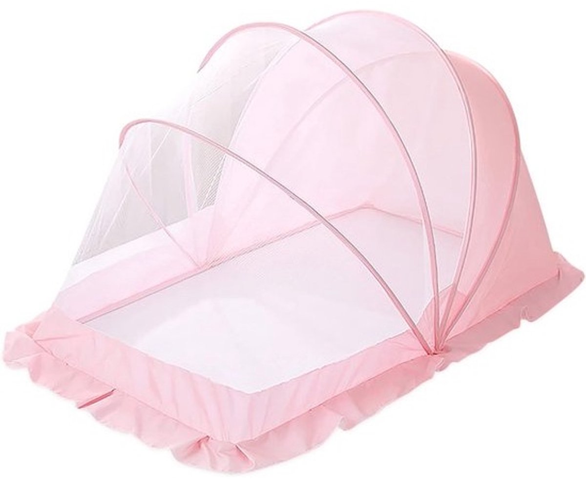 Draagbare Baby Klamboe - Roterende Opvouwbare Muggennet Voor Buiten en Reizen - Geschikt Voor Baby's Van 0-5 Jaar - Ademend en Ruimtelijk Ontwerp