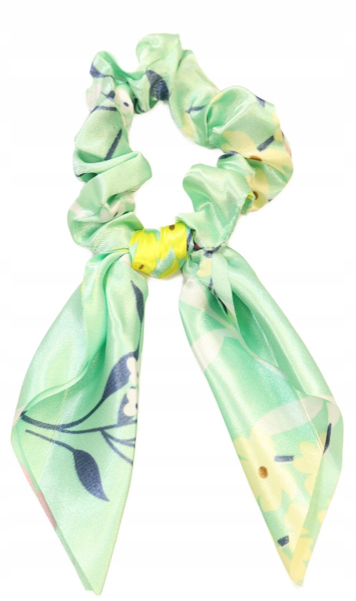 Zijdeachtige Haar Scrunchie met Strik - Multikleur