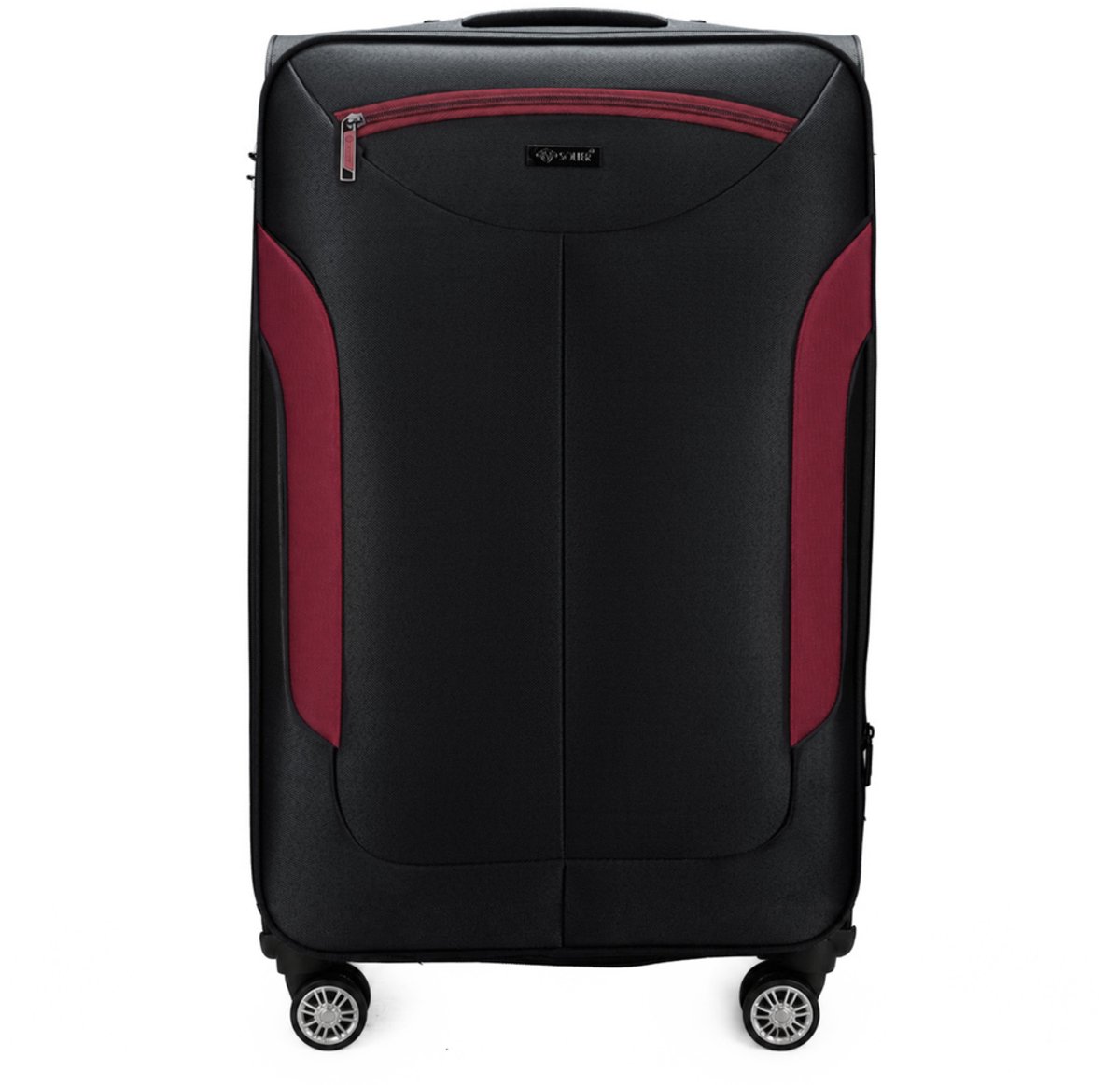 Solier STL1801 - Reiskoffer L 70 l - Uitbreidbaar - Zwart-bordeaux