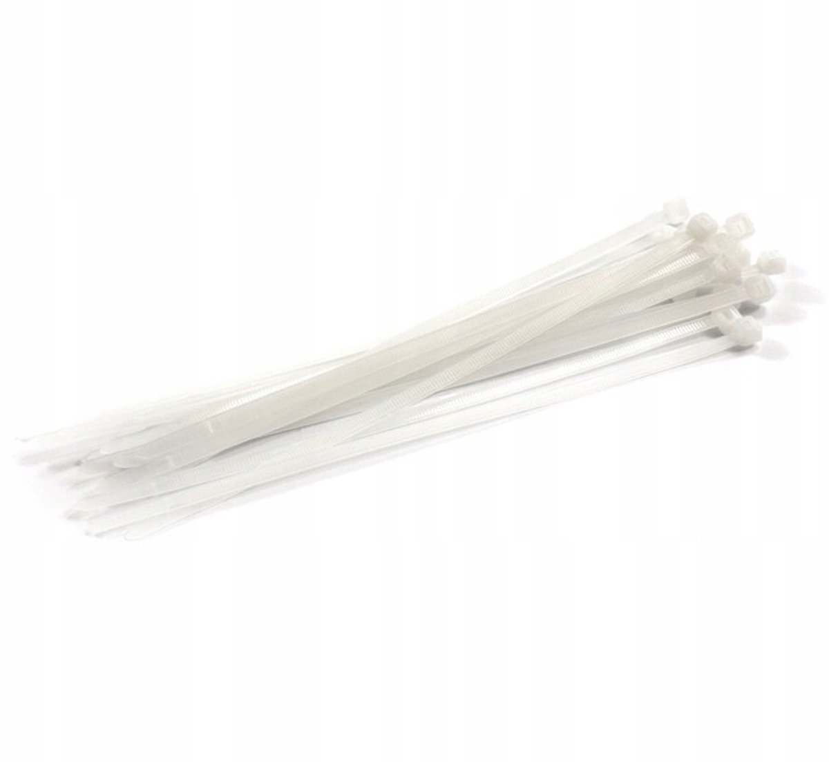 Kabelbinders 300x7,6mm Wit - 100 stuks
