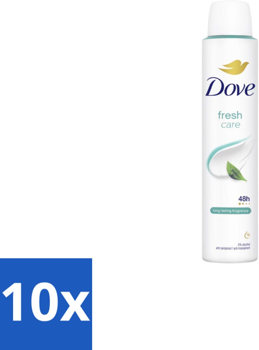 Dove – Deodorant Spray – Fresh Care – 200 ml - Bulkverpakking - 10 stuks