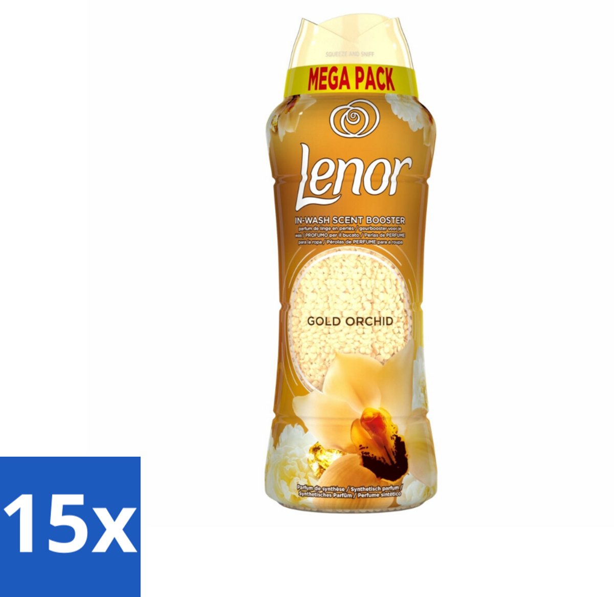 Lenor – Geurparels – Gouden Orchidee – 570 g - Bulkverpakking - 15 stuks