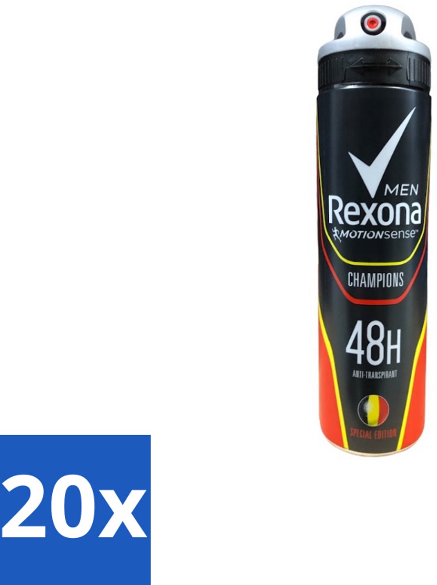Rexona – Deodorant Spray – Champions – 150 ml - Bulkverpakking - 20 stuks