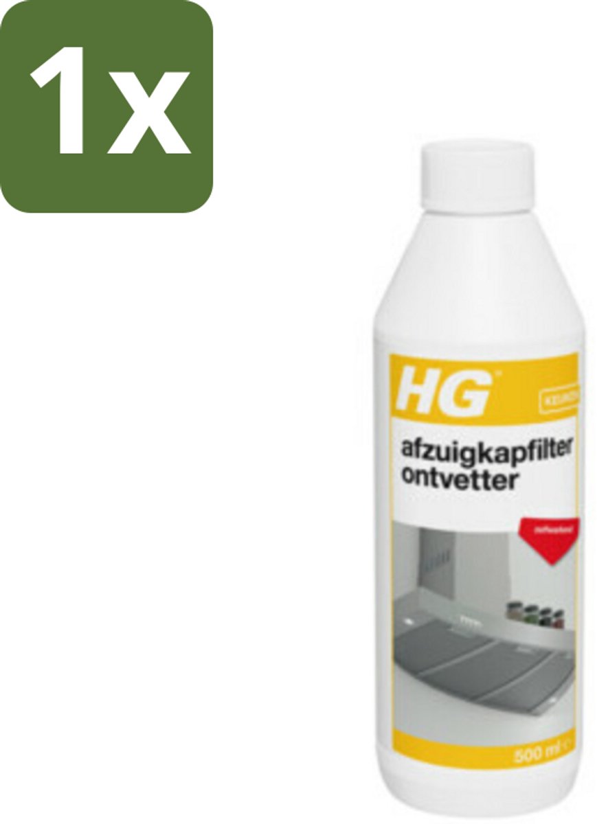 1 x HG Afzuigkapfilter Ontvetter 500 ml - Afzuigkapfilter - Ontvetter - Afzuigkap Reinigen - Vet Verwijderen - Afzuigkap Filter