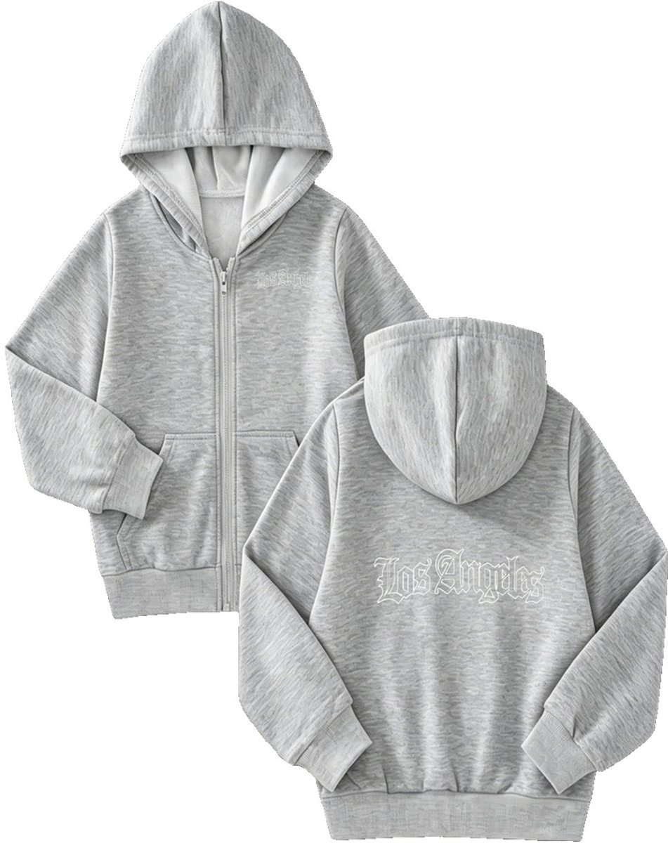 Currero Vest Jongens Met Rits Sweater Jongen Cardigan Gebreid Sweaters Hoodie Warme Trui Lange Mouw 7-8 Jaar Grijs