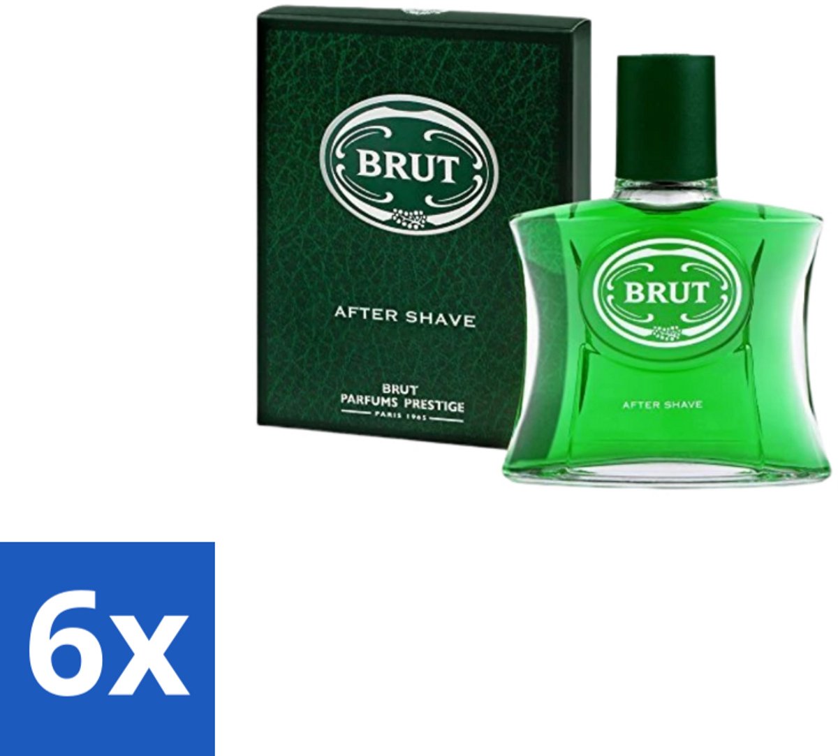 6 x Brut for Men – Aftershave Lotion – 100 ml - Aftershave - Herenverzorging - Klassieke Geur - Scheren - Huid Verzorgen