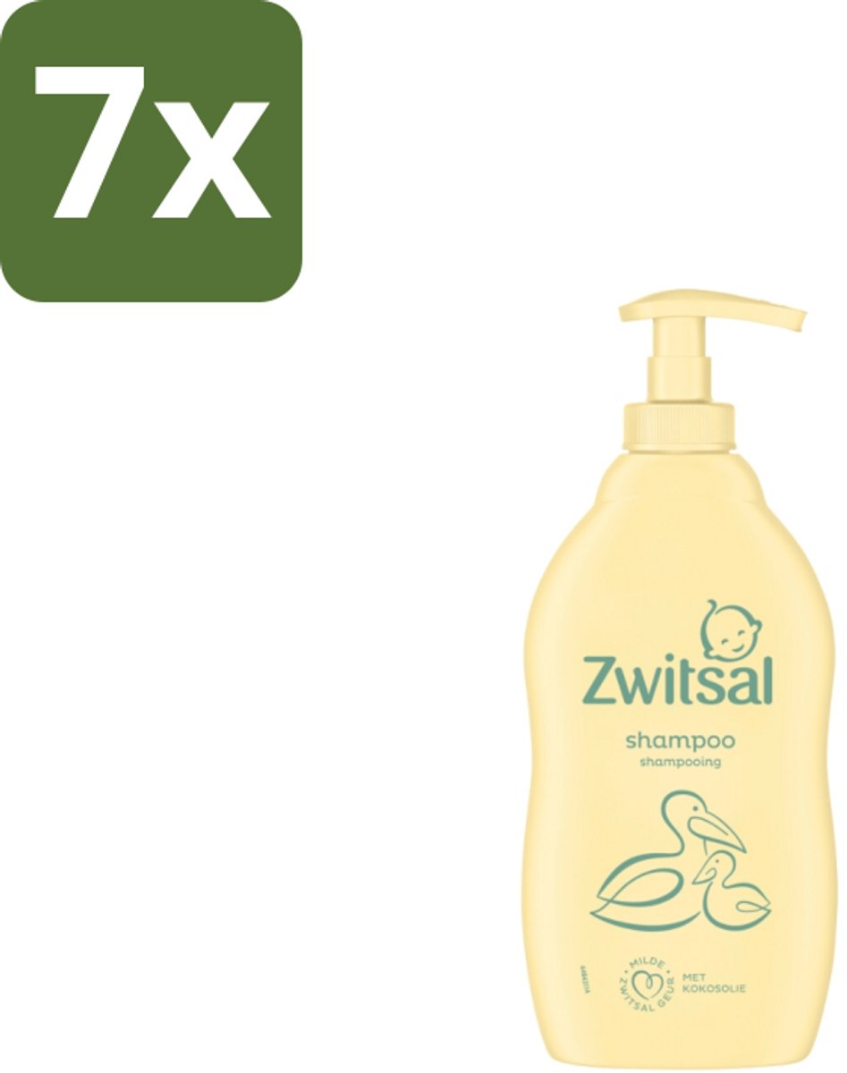 7 x Zwitsal Shampoo 400 ml - Baby Shampoo - Zwitsal Shampoo - Baby Haar Verzorging - Gevoelige Huid - Anti-prik Shampoo