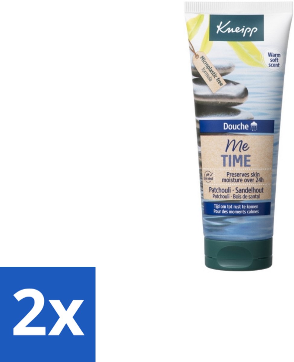 2 x Kneipp – Douchegel – Me Time Patchouli & Sandelhout – 75 ml - Doucheschaam - Ontspanning - Me-time - Patchouli - Sandelhout